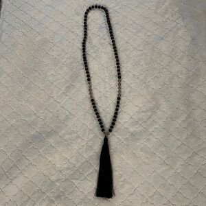 Long tassel necklace